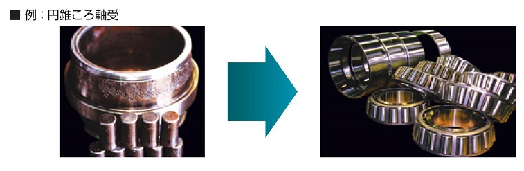 ベアリング研削再生(円錐ころ軸受)